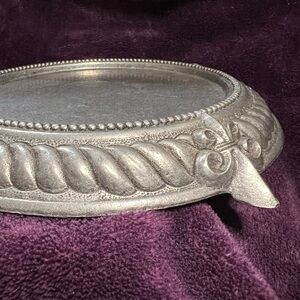 Elegant Silver Candle Holder